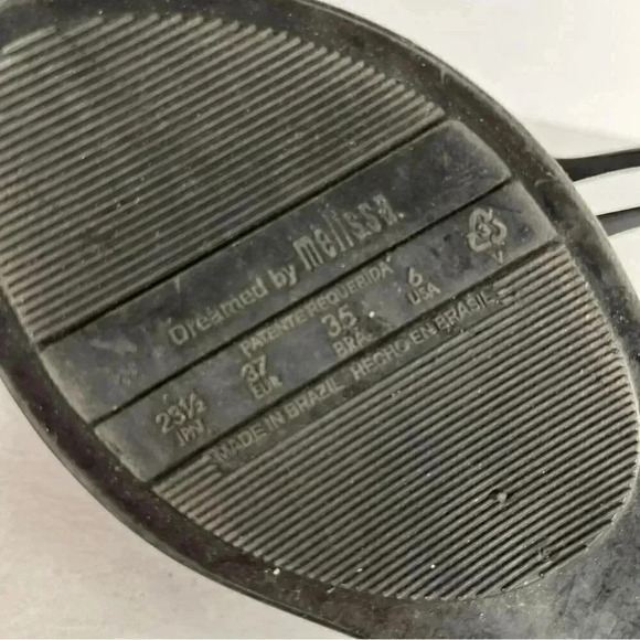 ❤️ Melissa sandals heart women  size 6 black - Picture 6 of 7